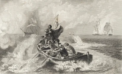 Batalla del Lago Erie (litografía)