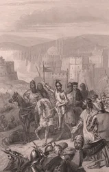 El mariscal de Boucicault obliga al sultán Bayezid a detener el asedio de Constantinopla