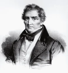 Retrato de Francois Joseph Victor Broussais (1772-1838), médico francés (grabado)