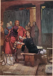 La Reina intenta consolar a Hamlet, de 