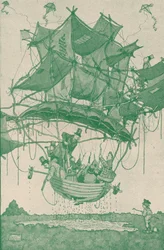 Un tipo bastante temprano de hidroavión haciendo un vuelo de prueba desde Hampstead Ponds, c1918 1919