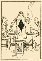 La carta ganadora en el as de diamantes, 1910