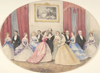 Recepción británica en Bagdad, 1865