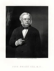 John Bright, estadista radical y liberal británico, siglo XIX