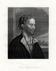 Philipp Melanchthon teólogo alemán y escritor de la Reforma Protestante, siglo XIX
