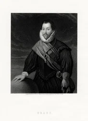 Sir Francis Drake, corsario inglés, navegante, pionero naval, político, siglo XIX