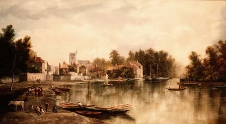 Vista de Twickenham, uno de un par