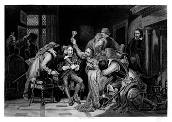 Carlos I en la sala de guardia, 1860