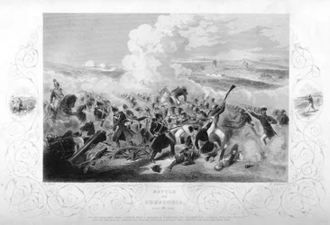 La batalla de Eupatoria durante la guerra de Crimea, 1855, 1857.