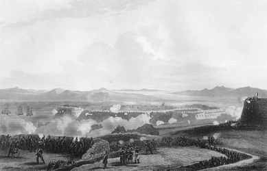 El ataque a Bomarsund, durante la guerra de Crimea, 1854, 1857