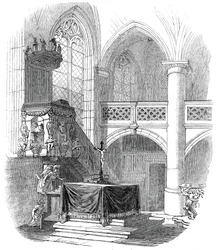 Capilla en Kalenberg - del dibujo de Su Alteza Real el Príncipe Alberto, 1845