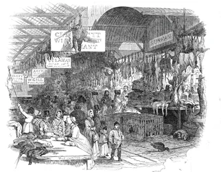 Mercado de Leadenhall, en Nochebuena