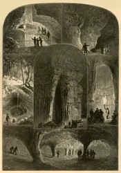 Escenas en la cueva Mammoth, 1874