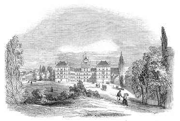 El Palacio de Ehrenburg, en Coburg - del dibujo de Su Alteza Real el Príncipe Alberto