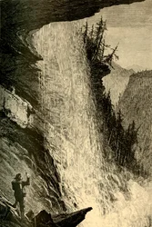 Bajo las cataratas de Catskill, 1874