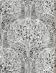 Papel tapiz, impreso en color al temple. Diseñado por H. Wilson, 1893