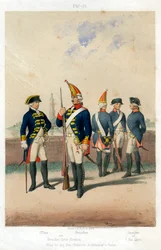 Uniformes militares alemanes, 1740-1786