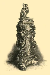 Estuche de cubiertos, 1881