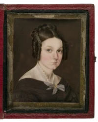 Retrato en Miniatura de Sally Ann Gage, c.1837