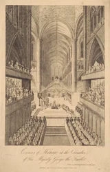 Ceremonia de homenaje en la coronación de Su Majestad Jorge IV