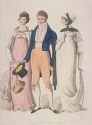 Vestidos a medio llenar, c1810