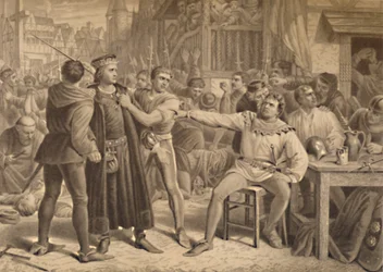 Lord Saye y Sele llevados ante Jack Cade, 1886