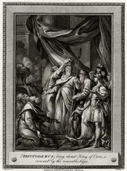 Aristodemo, siendo elegido Rey de Creta, es coronado por los venerables Sabios, 1777