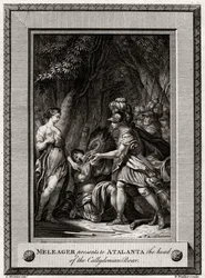 Meleagro presenta a Atalanta la cabeza del jabalí de Calidón, 1774