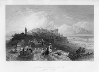 Jaffa, la antigua Joppa, Palestina Israel, 1841