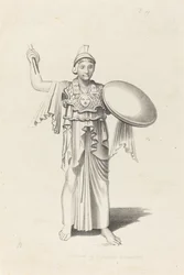 Minerva, de un bronce de Dédalo