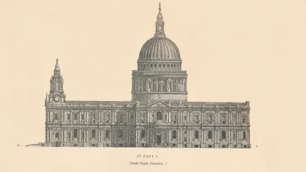 San Pablo - elevación del flanco sur, 1889
