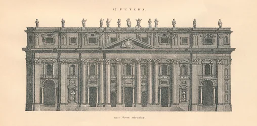 San Pedro - elevación frontal este, 1889