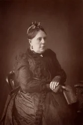 "Annie French Hector" (1825-1902) que escribió bajo el nombre de "Mrs Alexander". Una novelista inglesa menor (woodburytype)
