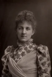 "Liza Lehmann (Elizabetta Nina Mary Frederika Lehmann - 1862-1918) soprano y compositora inglesa. (woodburytype)
