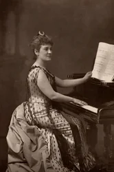 "Madame Nordica" (Lilian Norton) (1857-1914) Soprano estadounidense. (woodburytype)