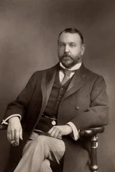 "Sydney Grundy (1848-1914) Dramaturgo y abogado inglés. Autor de numerosas obras, principalmente comedias y farsas. (woodburytype)