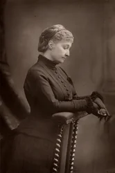 "La emperatriz Eugenia (1826-1920) viuda de Napoleón III de Francia. (woodburytype)
