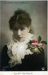 Henriette Rosine Bernard alias Sarah Bernhardt (1844-1923) como “La dama de las camelias” de Alexandre Dumas Jr. (foto)