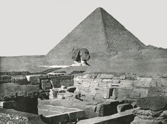 Gran Pirámide, Esfinge y Templo de Chafea, Guiza, Egipto