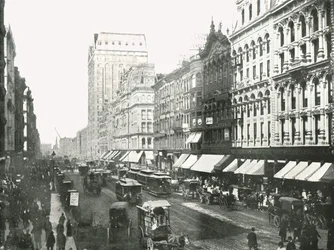 State Street, Chicago, EE.UU., 1895