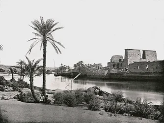 Templo de Isis, Philae, Egipto, 1895