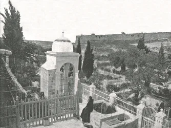 El Jardín de Getsemaní, Jerusalén, Palestina, 1895