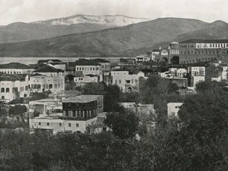 Vista de la ciudad con el Monte Líbano, Beirut, 1895