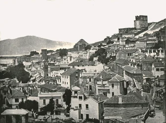 Vista de la ciudad, Gibraltar, 1895