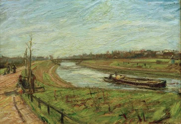 Paisaje en el canal de Teltow
