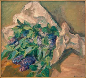 Naturaleza muerta con lilas