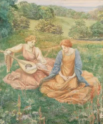 El laudista (acuarela)