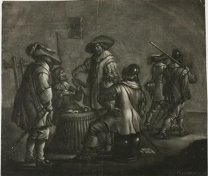 Grupo de seis soldados