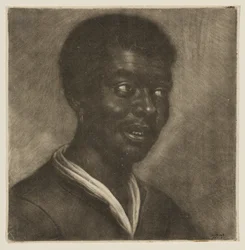 Cabeza de un hombre negro