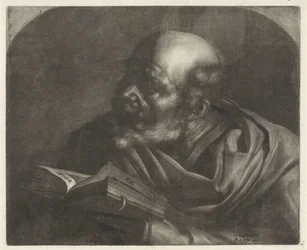 Hombre calvo Eruditos o filósofos (título de la serie)